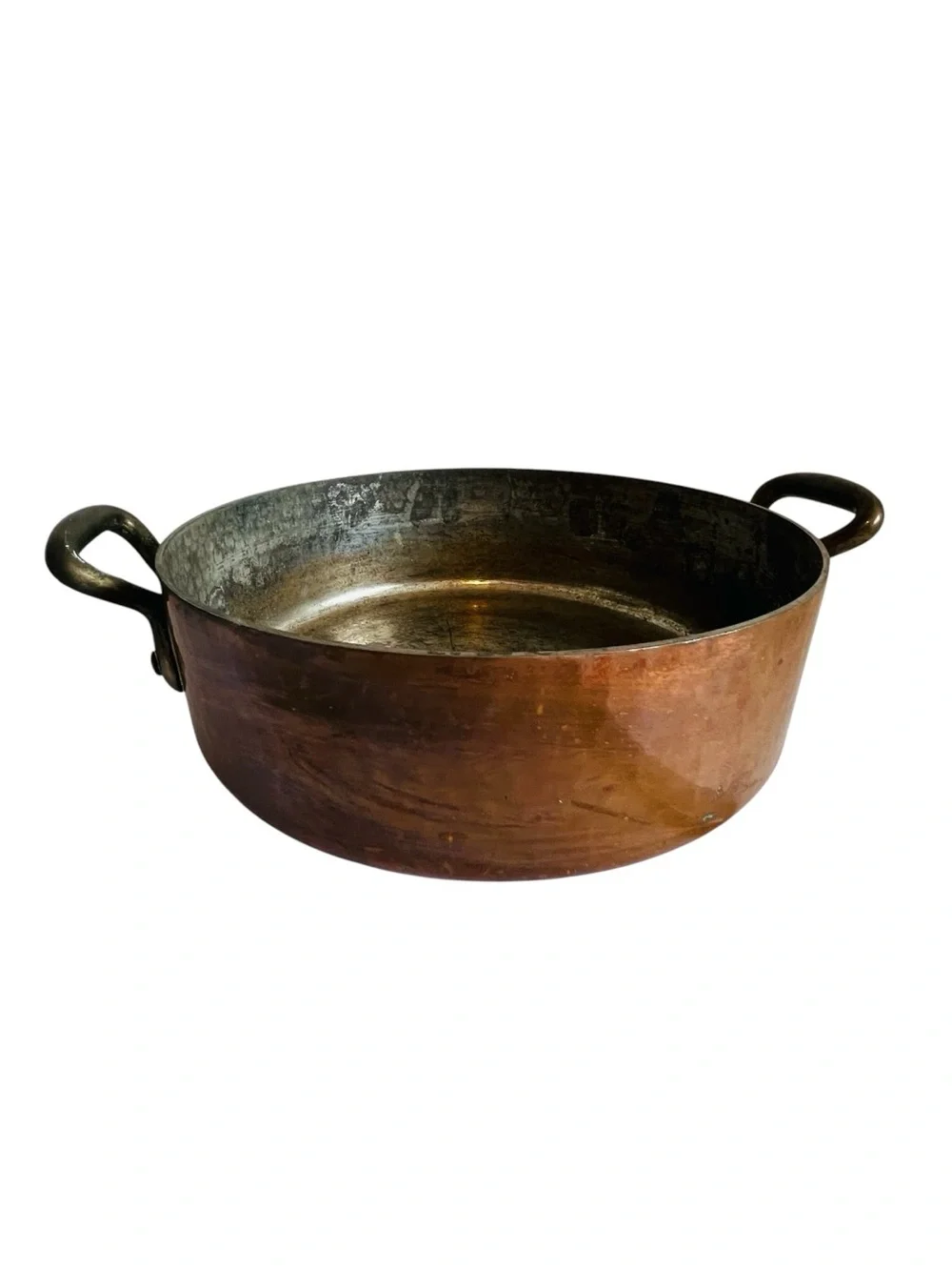 E. Dehillerin Hammered Copper Pan with Dual Handles